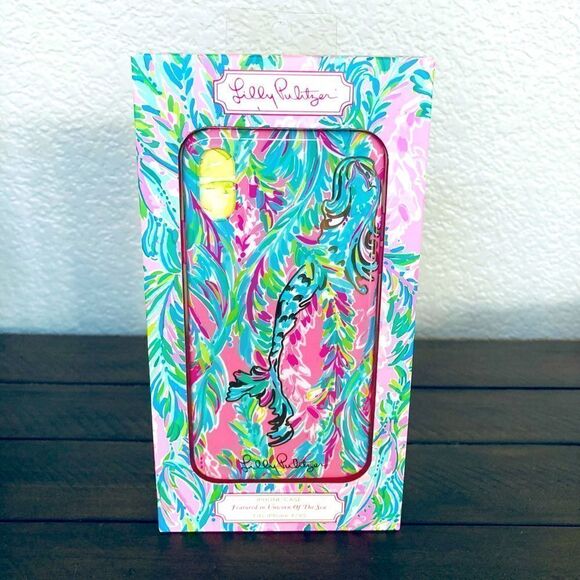 Lilly Pulitzer Unicorn of the Sea Mermaid Apple iPhone Case Cover X/XS - Picture 1 of 3
